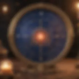 Astrological chart depicting birthday reading insights