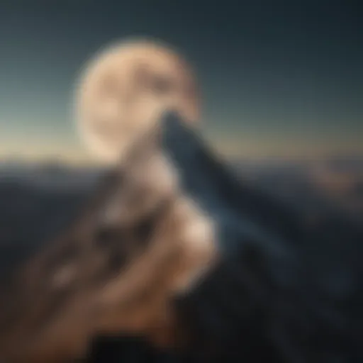 Majestic Mountain Peak symbolizing Capricorn Moon's resilience