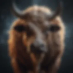 Celestial Bull Symbolizing Taurus Traits