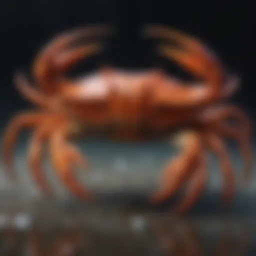 Artistic representation of a celestial crab symbolizing Cancer zodiac sign