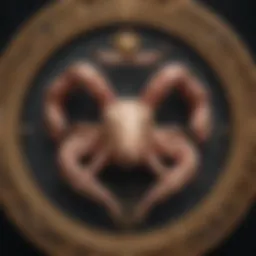 Astrological symbols depicting Aries and Cancer