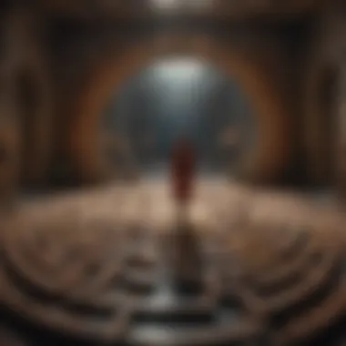 Navigating the Subconscious A labyrinth symbolizing the complexity of the subconscious.