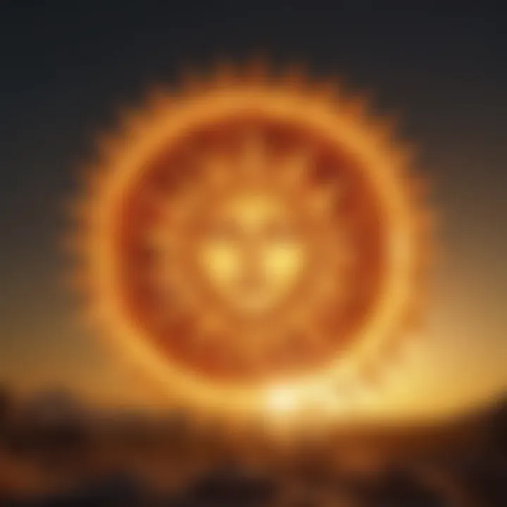 Symbolic representation of the sun sign for October 23.