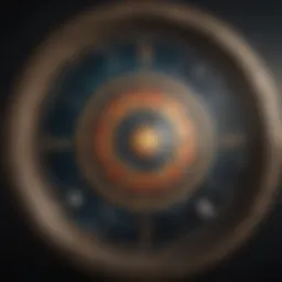 Celestial chart depicting astrological signs and their alignment.