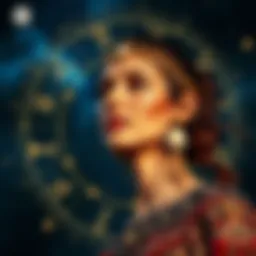 Astrological symbols and celestial bodies