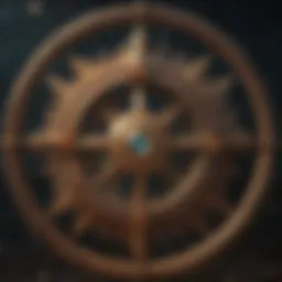 Celestial symbols representing past life astrology