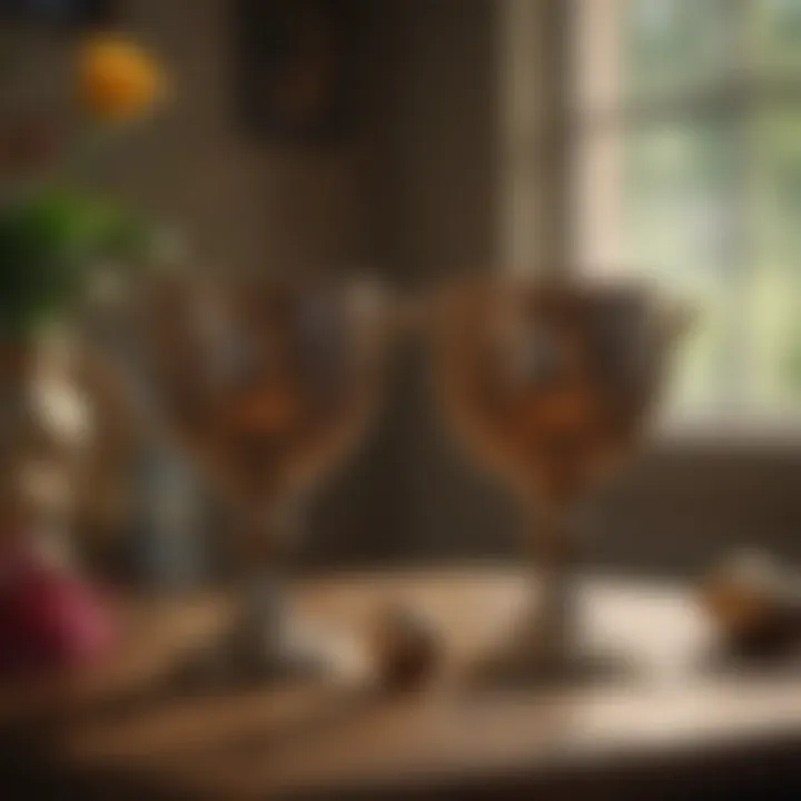 A symbolic depiction of partnership and connection in various relationships, inspired by the Two of Cups.