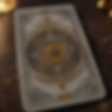 Close-up of tarot cards showcasing their unique symbols