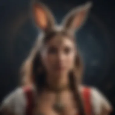 Astrological chart featuring the Rabbit Woman archetype