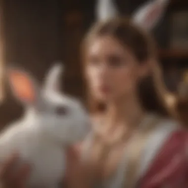 Artistic depiction reflecting the feminine energies of the Rabbit Woman