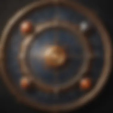 Detailed Astrological Chart An astrological chart with celestial symbols and planetary alignments