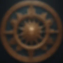 Illustration of the twelve zodiac signs represented by celestial symbols