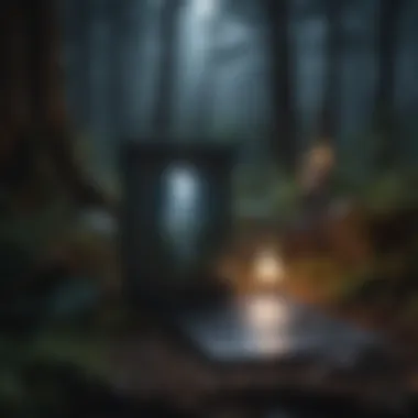 Moonlit Forest - The Enchantment of Witchcraft A moonlit forest representing the mystique of witchcraft