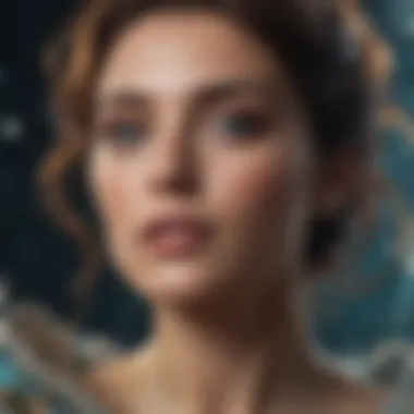 The Depth of Emotion Under Pisces' Influence An artistic representation of swirling colors symbolizing emotions