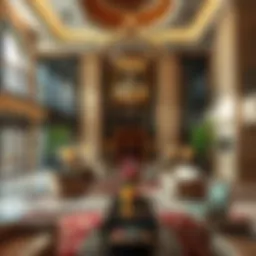 A luxurious hotel lobby designed for FAM Trips