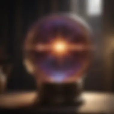 Orb of Cosmic Wisdom Glowing Crystal Ball for Astrology