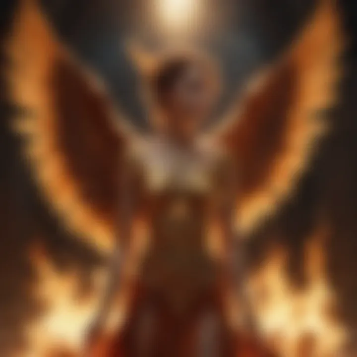 Enchanting Phoenix Rising from Flames