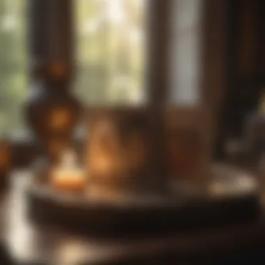 Calm Tarot Reading Environment A serene setting with a lit candle and tarot cards