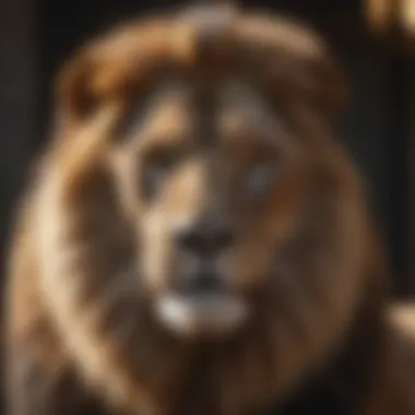 Majestic Lion Symbolizing Leo Traits