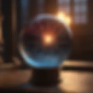 Mystical Crystal Ball with Glowing Aura