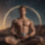 Sagittarius Man Meditating Under the Stars