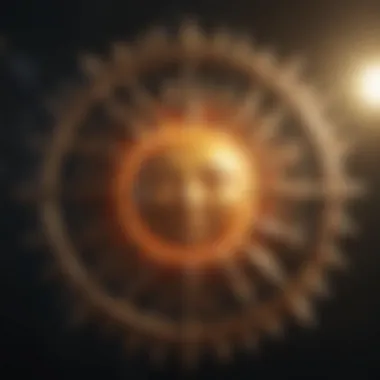 Illustration of sun symbolizing the sun sign in astrology