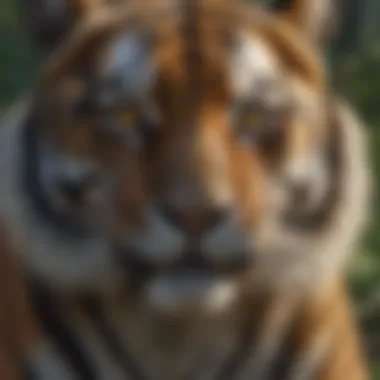 Tiger's Intense Stare in the Wild