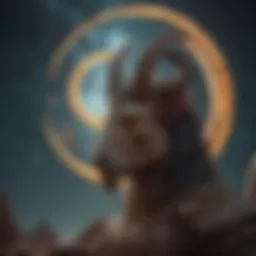 Celestial illustration representing Capricorn Rising