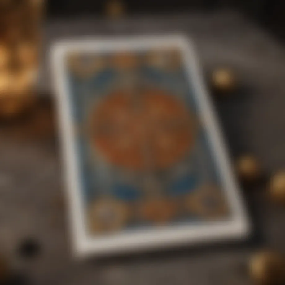 Intricate tarot card layout showcasing different placements