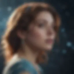 A celestial representation of the Aquarius constellation