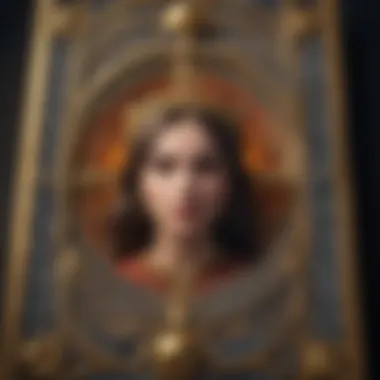 Intricate Designs of The World Tarot Card The World tarot card featuring intricate designs and symbols representing completion and fulfillment.