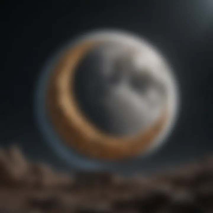 Artistic depiction of the moon sign