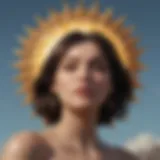 Artistic representation of the Sun sign