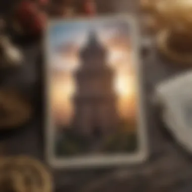 Artistic Tarot Cards showcasing the Tower