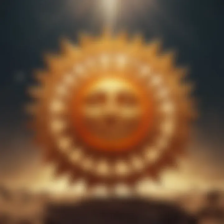 Illustration of a radiant sun symbolizing the sun sign in astrology