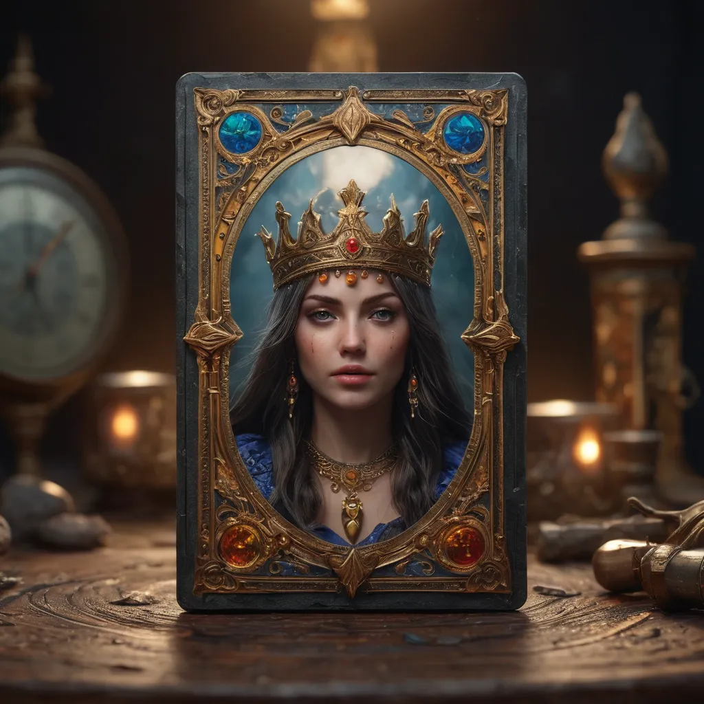 A mystical tarot deck spread on a table, symbolizing intuitive exploration and emotional depth