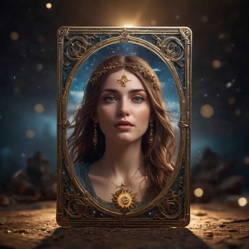 Celestial symbols in tarot cards representing hidden meanings